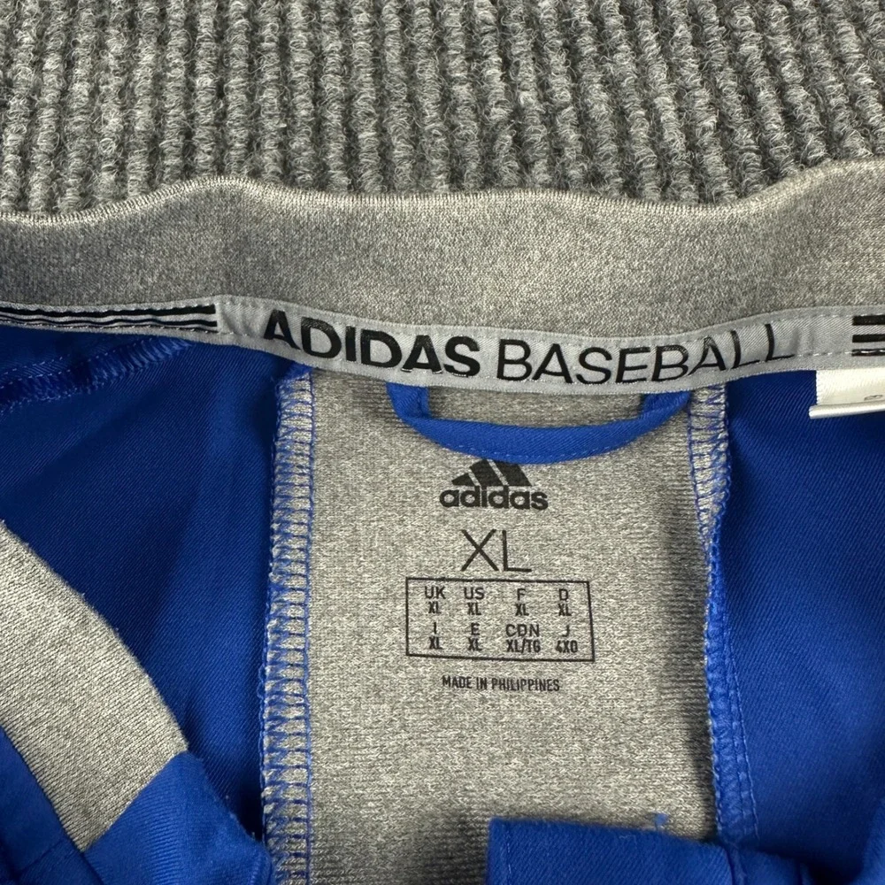 Adidas Baseball LA Tech Bulldogs Quarter Zip Shirt Mens XL Blue CY2079 Short Slv